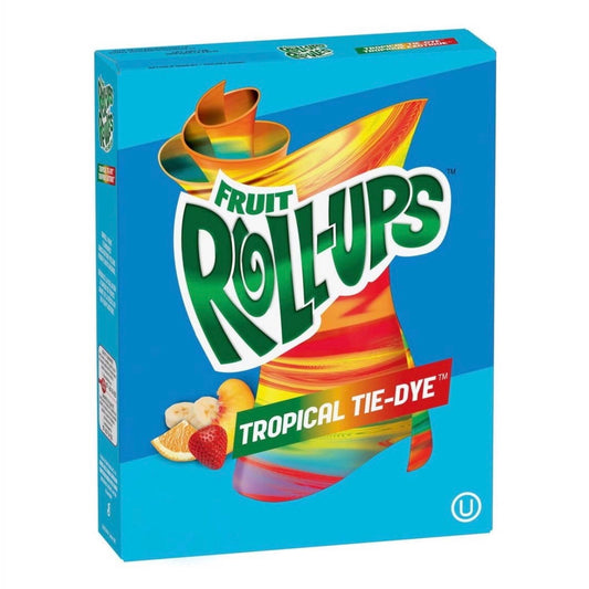 Fruit Roll-Ups Tropical Tie-Dye Boîte de 8 rolls