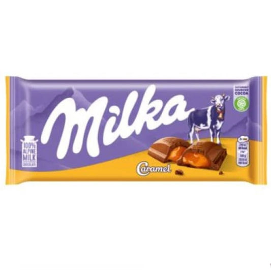 Chocolat au lait Milka Caramel (DDM dépassée)