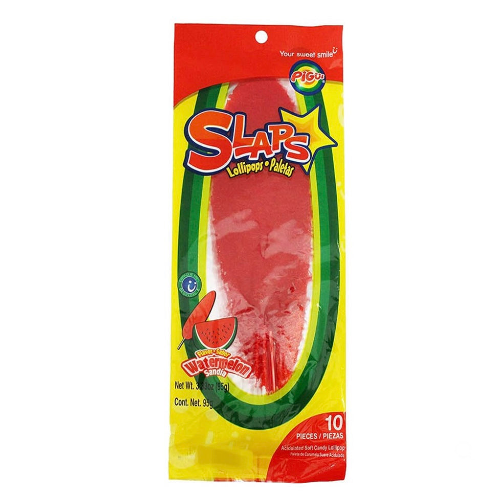 Slaps Lollipops Watermelon -(Sachet de 10)