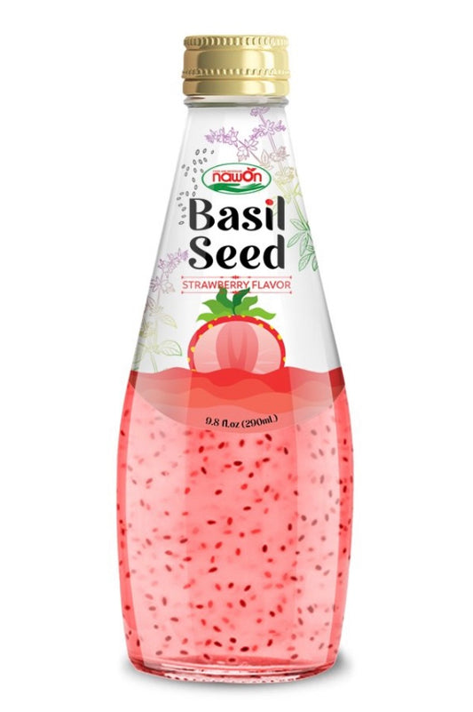Basil Seed Strawberry Juice